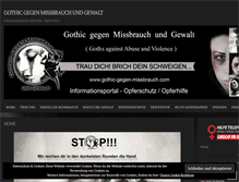 Tablet Screenshot of gothic-gegen-missbrauch.com
